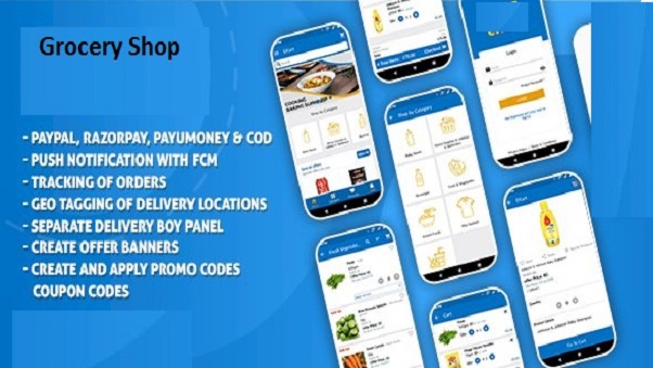 Grocery App With Website, Customer App, Delivery Boy and Admin/Manager App